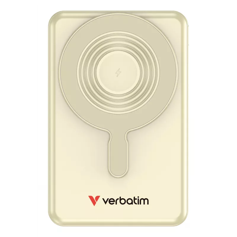 Verbatim Charge'n'Go 2C & Display Power Bank 10000 mAh Auksinė, 10000 mAh, ličio polimeras (LiPo), Power Delivery 3.0, Quick Charge 3.0, belaidis įkrovimas, 3,85 V, 52 W