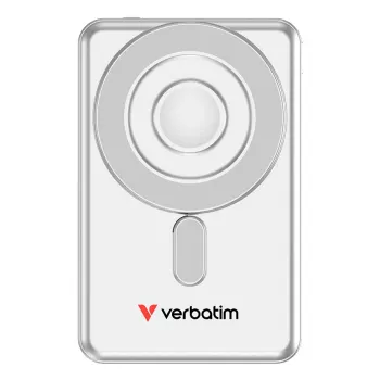 Verbatim Charge'n'Go 2C išorinė baterija 5000 mAh sidabrinė, 5000 mAh, Ličio polimerų (LiPo), Adaptive Fast Charging, Power Delivery 3.0, Quick Charge 3.0, belaidis įkrovimas, 3,85 V, 20 W