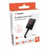 Verbatim SnapBack Ultra plonas SSD 1TB USB Type-C USB 3.2 Gen 2x2 Juoda