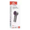 Verbatim Cool’n’Go IceTouch rankinis ventiliatorius pilkas/violetinis, Pilka, Violetinė, 1 ventiliatorius(-iai), Rankinis ventiliatorius, 1 vnt., 8 W, Ličio jonų (Li-Ion)