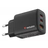 Verbatim Essentials GaN Charger 65W EU plug Juoda, Indoor, AC, 20 V, Juoda