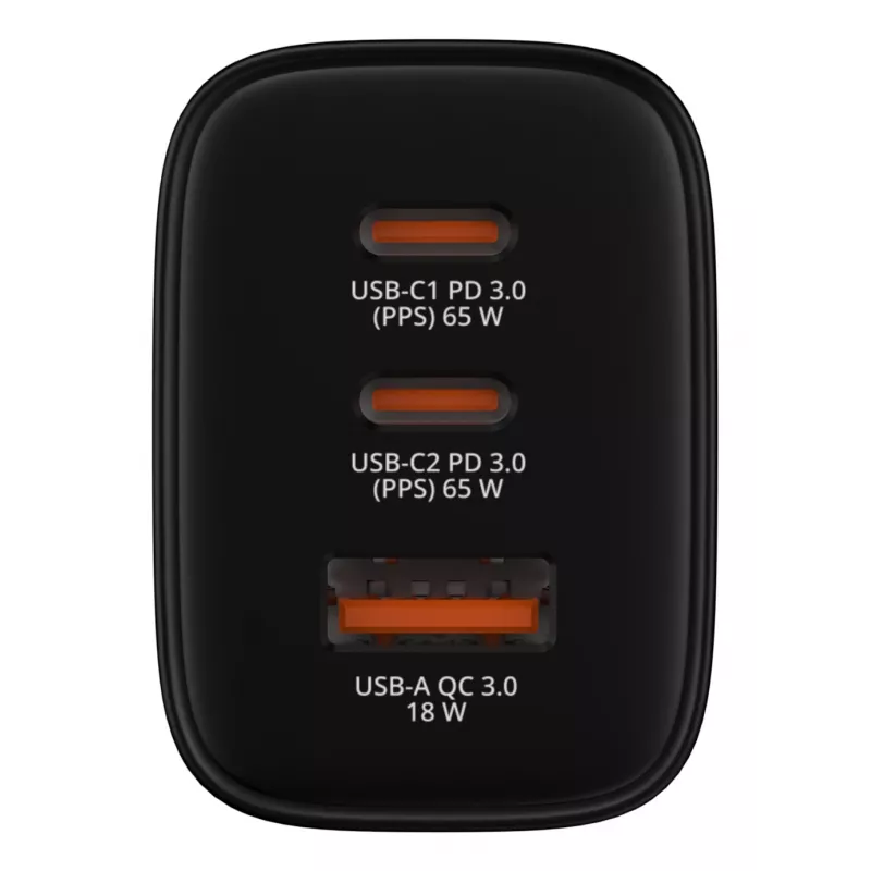 Verbatim Essentials GaN Charger 65W EU plug Juoda, Indoor, AC, 20 V, Juoda