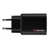 Verbatim Essentials GaN Charger 65W EU plug Juoda, Indoor, AC, 20 V, Juoda