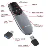 Verbatim Focus belaidis pranešėjas su raudonu lazeriniu rodykle, RF, USB, 30 m, juoda, sidabrinė