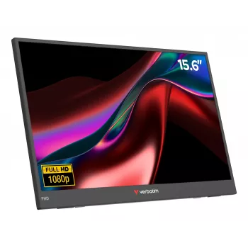 Verbatim Portable 15.6 inch FHD Monitor LIGHT, 39,6 cm (15,6 col.), LCD, 1920 x 1080 pikselių, Full HD, 16:9, 10 ms