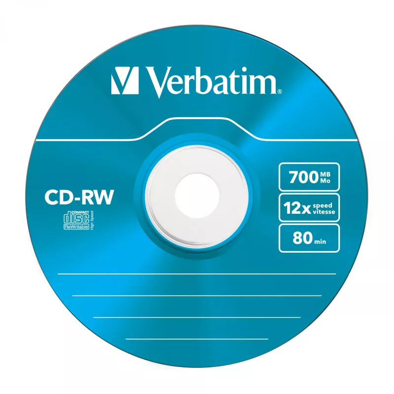 Verbatim CD-RW Colour 12x 700 MB 5 vnt.