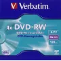 Verbatim VB-DMW44JC, DVD-RW, 120 mm, juvelyrinė dėžutė, 1 vnt., 4,7 GB