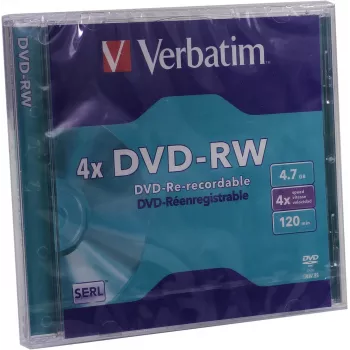 Verbatim VB-DMW44JC, DVD-RW, 120 mm, juvelyrinė dėžutė, 1 vnt., 4,7 GB