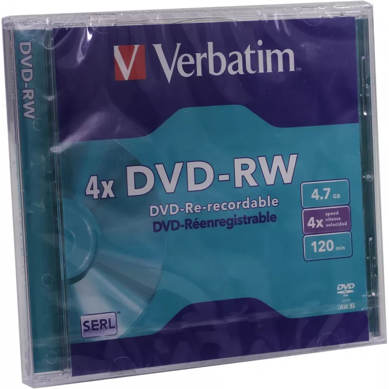 Verbatim VB-DMW44JC, DVD-RW, 120 mm, juvelyrinė dėžutė, 1 vnt., 4,7 GB