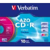 Verbatim CD-R AZO Colours 700 MB 48x 10 vnt.