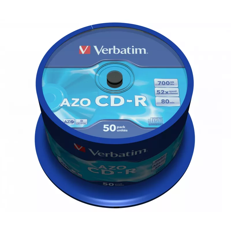 Verbatim CD-R AZO Crystal 700 MB 52x 50 vnt.