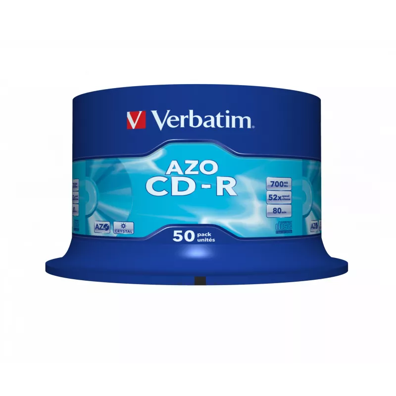 Verbatim CD-R AZO Crystal 700 MB 52x 50 vnt.