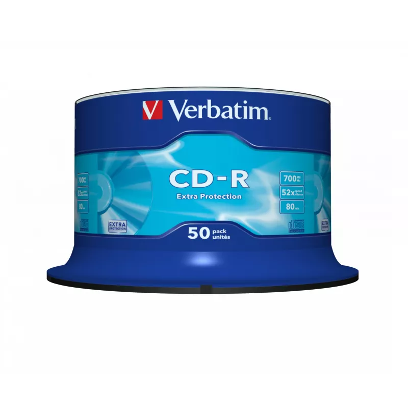 Verbatim CD-R Extra Protection 700 MB 52x 50 vnt.