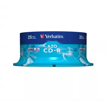 „Verbatim“ CD-R AZO Crystal 700 MB 52x 25 vnt.
