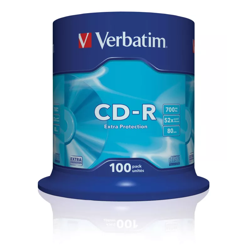 Verbatim CD-R Extra Protection 700 MB 52x 100 vnt.