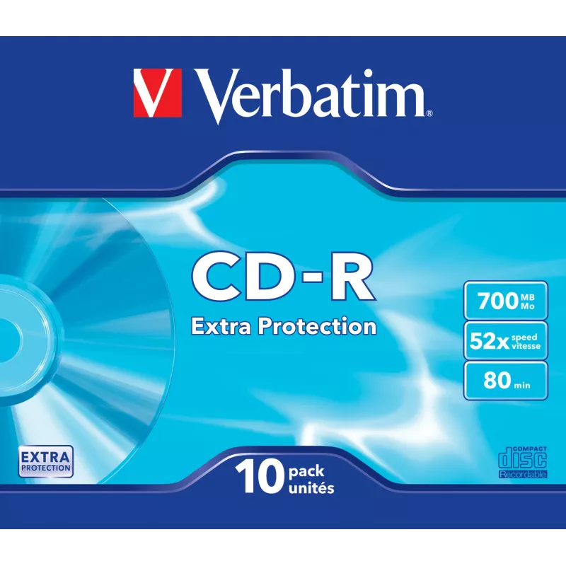 Verbatim CD-R Extra Protection 700 MB 52x 10 vnt.