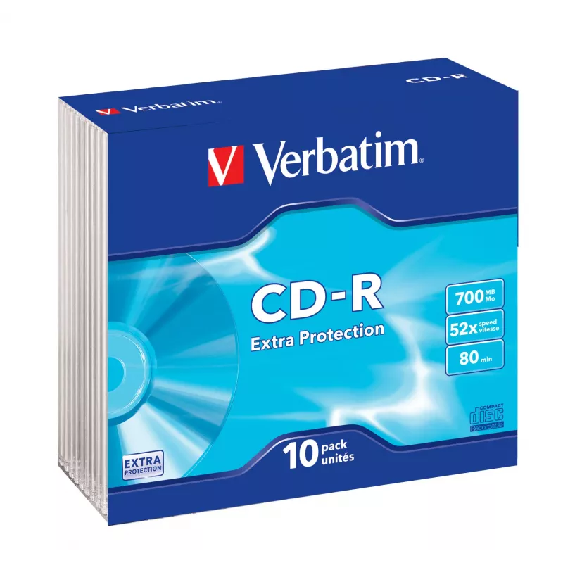 Verbatim CD-R Extra Protection 700 MB 52x 10 vnt.