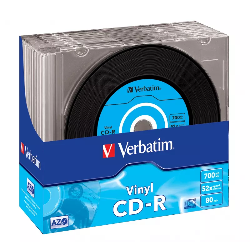 Verbatim CD-R AZO Data Vinyl 700 MB 52x 10 vnt.
