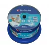 Verbatim CD-R AZO Wide Inkjet Printable no ID 700 MB 52x 50 vnt.