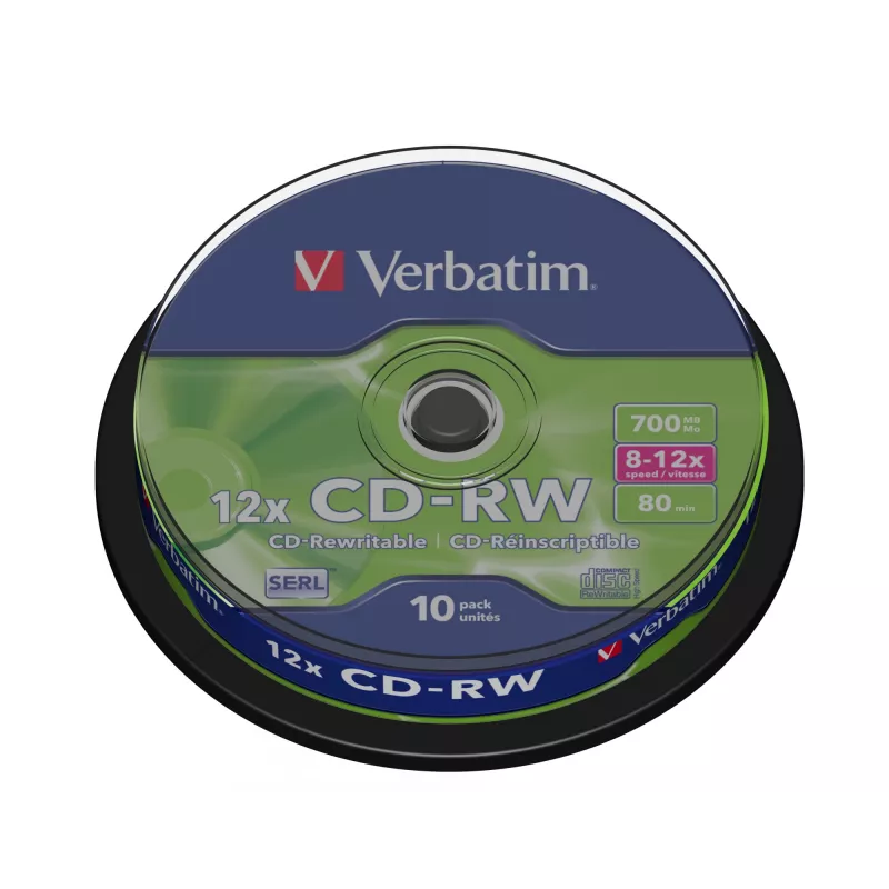 Verbatim CD-RW 12x 700 MB 10 vnt.