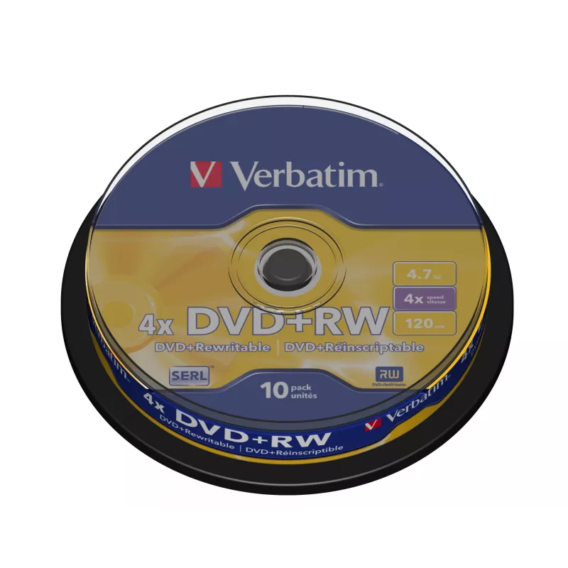 Verbatim DVD+RW Matt Sidabrinė 4.7 GB 10 vnt.