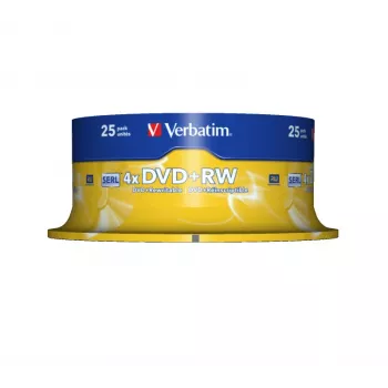 Verbatim DVD+RW Matt Sidabrinė 4,7 GB 25 vnt.