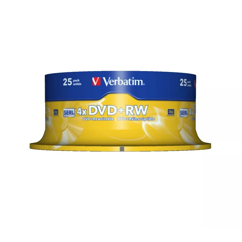 Verbatim DVD+RW Matt Sidabrinė 4,7 GB 25 vnt.