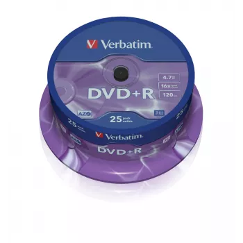 Verbatim VB-DPR47S2A, DVD+R, 120 mm, verpstė, 25 vnt., 4.7 GB