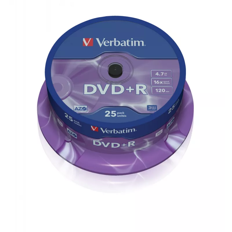 Verbatim VB-DPR47S2A, DVD+R, 120 mm, verpstė, 25 vnt., 4.7 GB