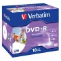 Verbatim DVD+R Wide Inkjet Printable ID Brand, DVD+R, 120 mm, Spausdinamas, Dėžutė, 10 vnt., 4,7 GB
