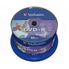 Verbatim DVD+R Wide Inkjet Printable No ID Brand, DVD+R, 120 mm, spausdinamas, ritė, 50 vnt., 4,7 GB