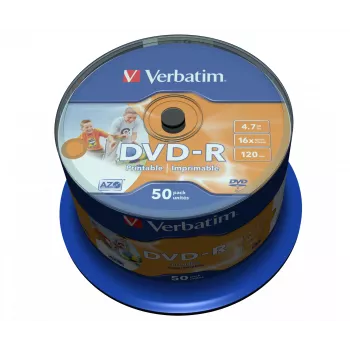 Verbatim 43533 tušti DVD 4,7 GB DVD-R 50 vnt.