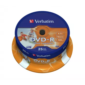 Verbatim 43538 tuščias DVD 4.7 GB DVD-R 25 vnt.
