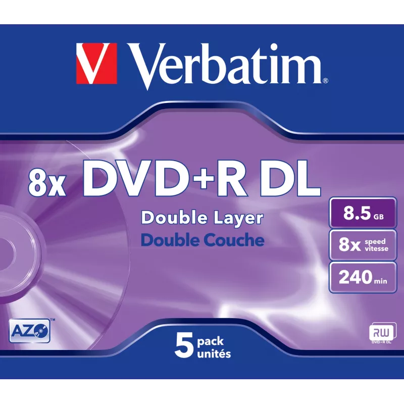 DVD+R DL Verbatim VB-DPD55JC 8,5 GB 5 vnt.
