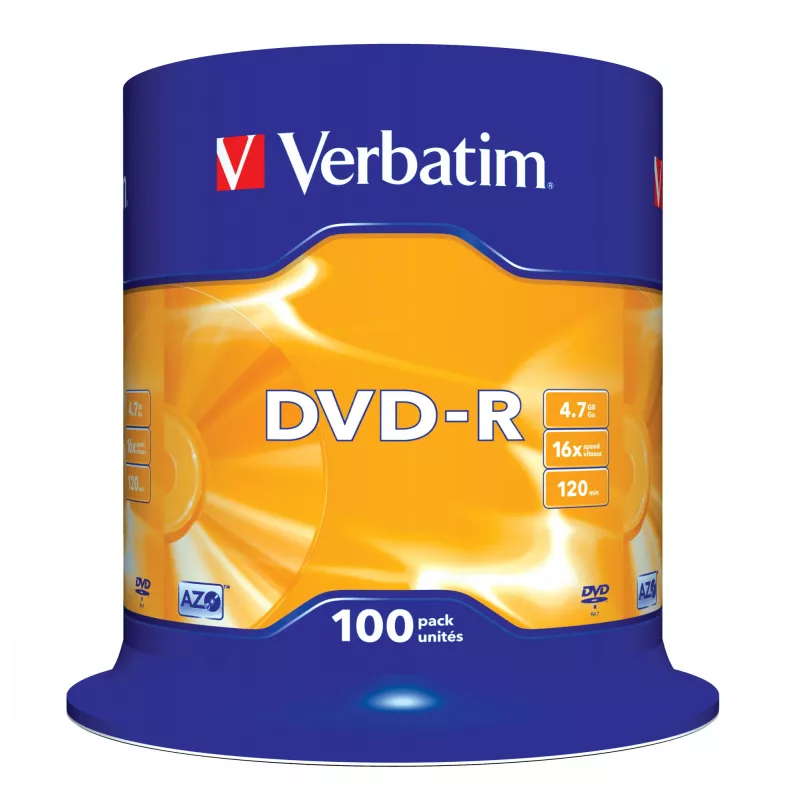 Verbatim DVD-R Matt Sidabrinė 4.7 GB 100 vnt.