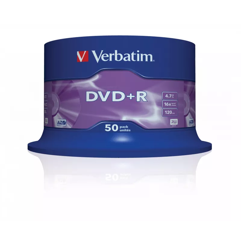 Verbatim VB-DPR47S3A, DVD+R, 120 mm, Verpstė, 50 vnt., 4,7 GB