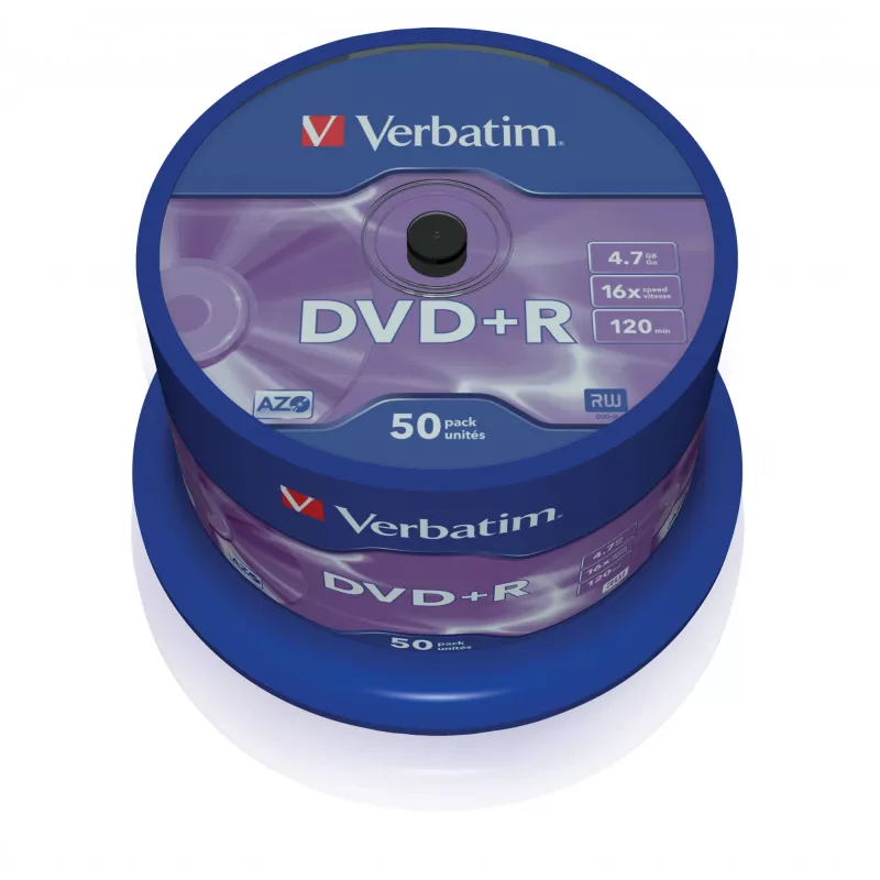Verbatim VB-DPR47S3A, DVD+R, 120 mm, Verpstė, 50 vnt., 4,7 GB