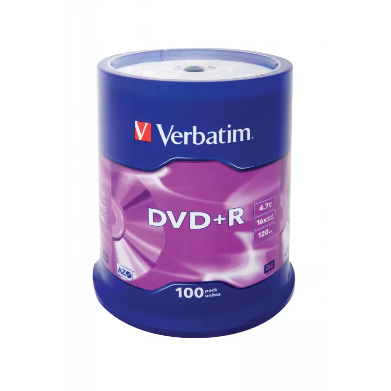 Verbatim DVD+R Matt Sidabrinė 4.7 GB 100 vnt.