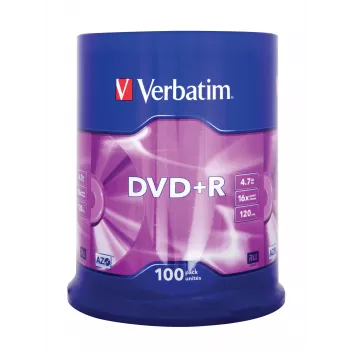Verbatim DVD+R Matt Sidabrinė 4.7 GB 100 vnt.