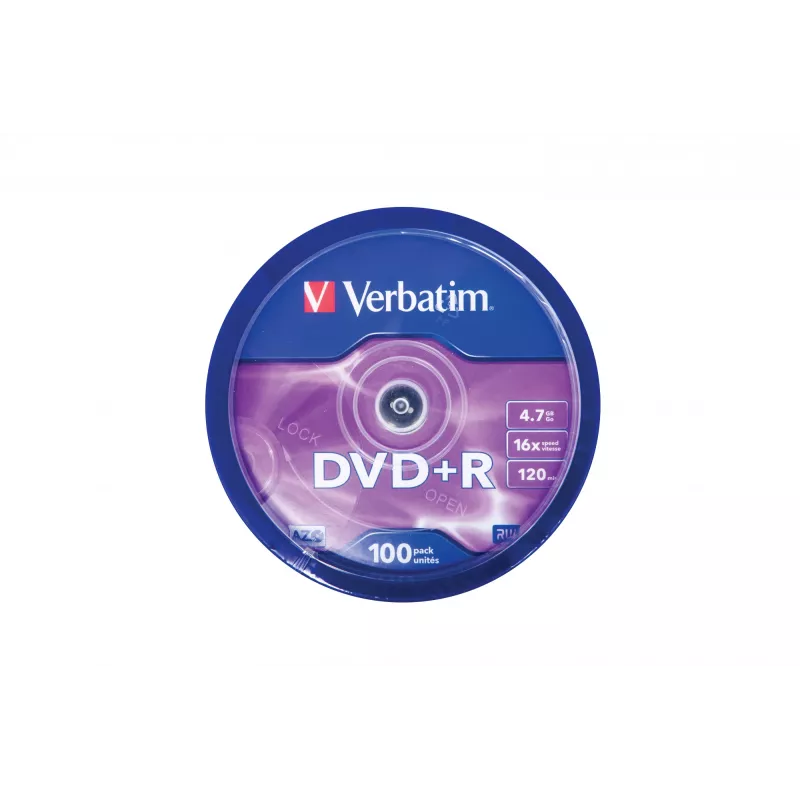 Verbatim DVD+R Matt Sidabrinė 4.7 GB 100 vnt.
