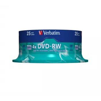 Verbatim DVD-RW Matt Sidabrinė 4.7 GB 25 vnt.