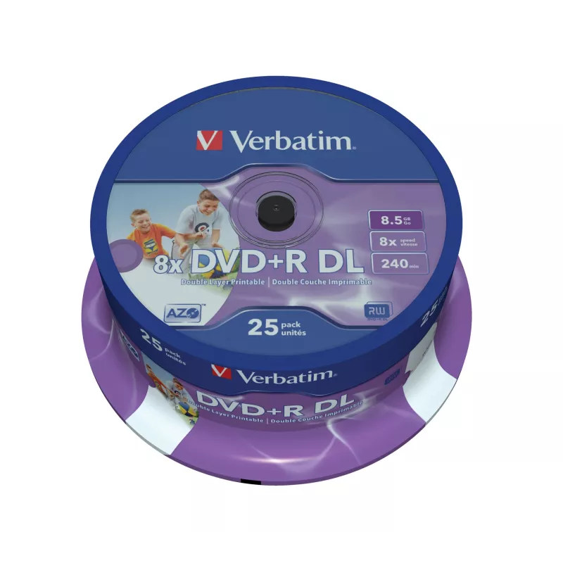 Verbatim 43667 tušti DVD 8,5 GB DVD+R DL 25 vnt.