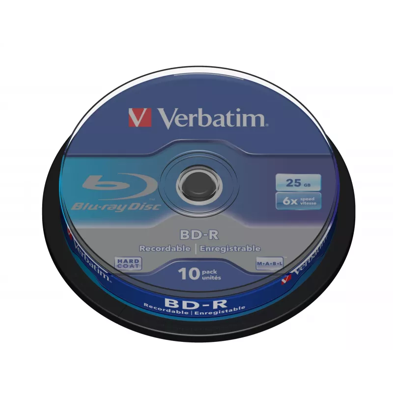 Verbatim BD-R SL 25GB 6 x 10 Pack Spindle 10 vnt.