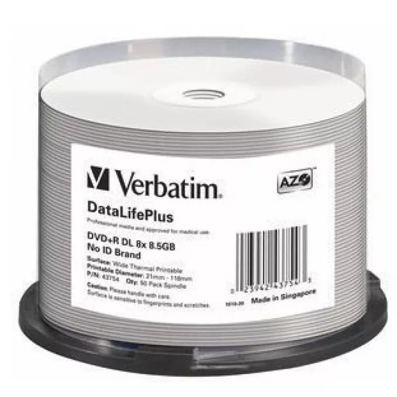 Verbatim DataLifePlus 8,5 GB DVD+R DL 50 vnt.