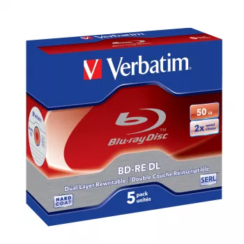Verbatim BD-RE DL 50GB 2 x 5 Pack Jewel Case 5 vnt.