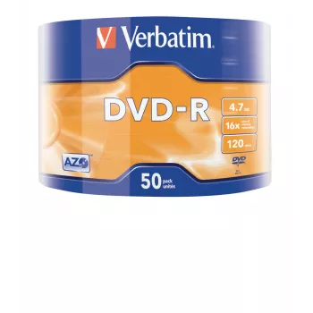 Verbatim DVD-R Matinis sidabrinis 50 vnt. pakuotė ant suklio