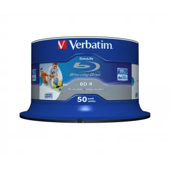 Verbatim 43812 tuščias Blu-Ray diskas BD-R 25 GB 50 vnt.
