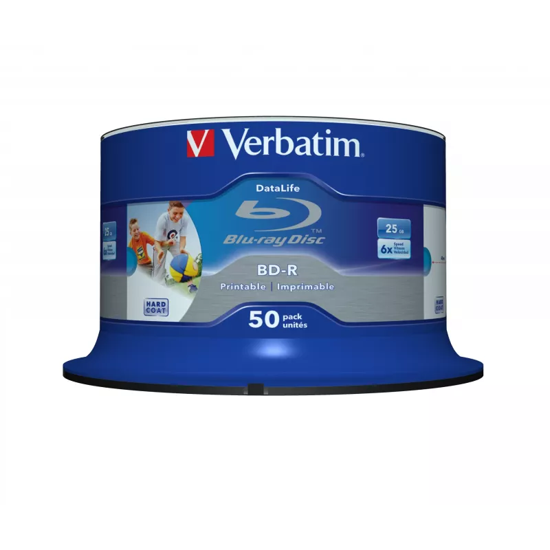 Verbatim 43812 tuščias Blu-Ray diskas BD-R 25 GB 50 vnt.