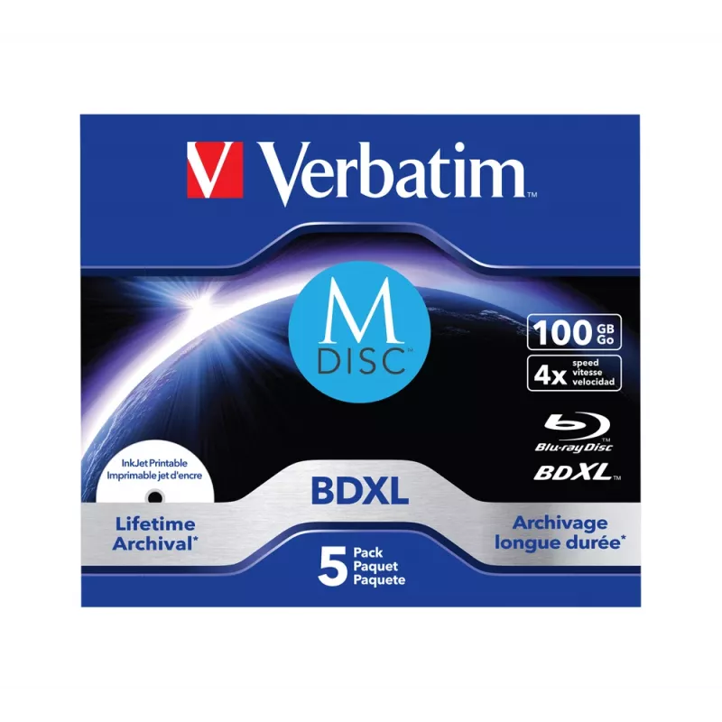BDXL Verbatim MDISC Lifetime archyvinis 100 GB vienas diskas