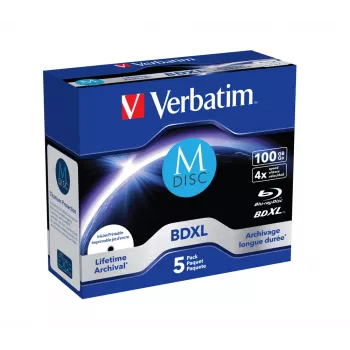 BDXL Verbatim MDISC Lifetime archyvinis 100 GB vienas diskas